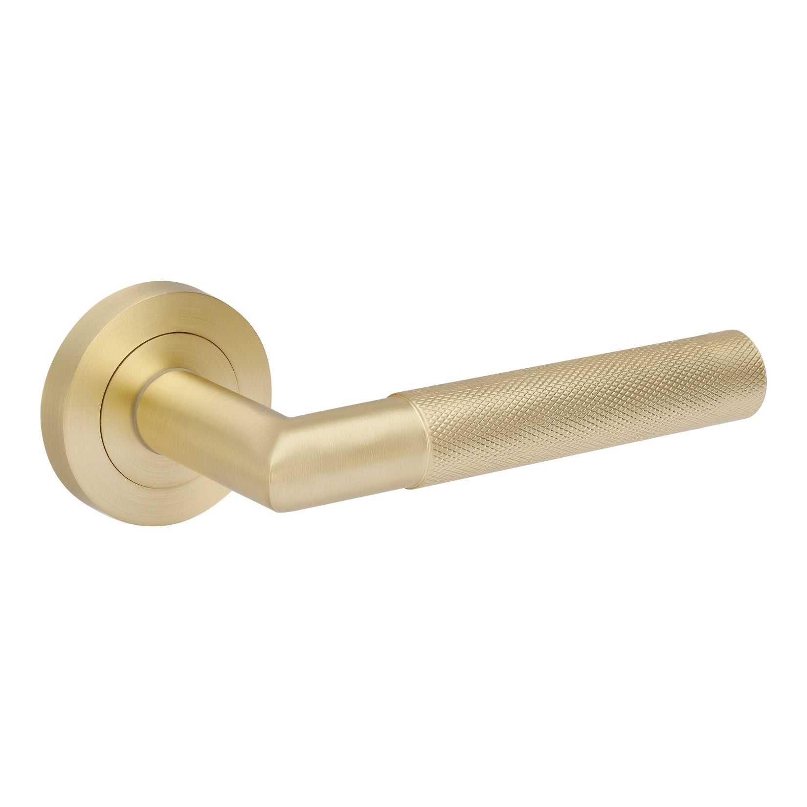 Vertex Lever Handle – Satin Brass