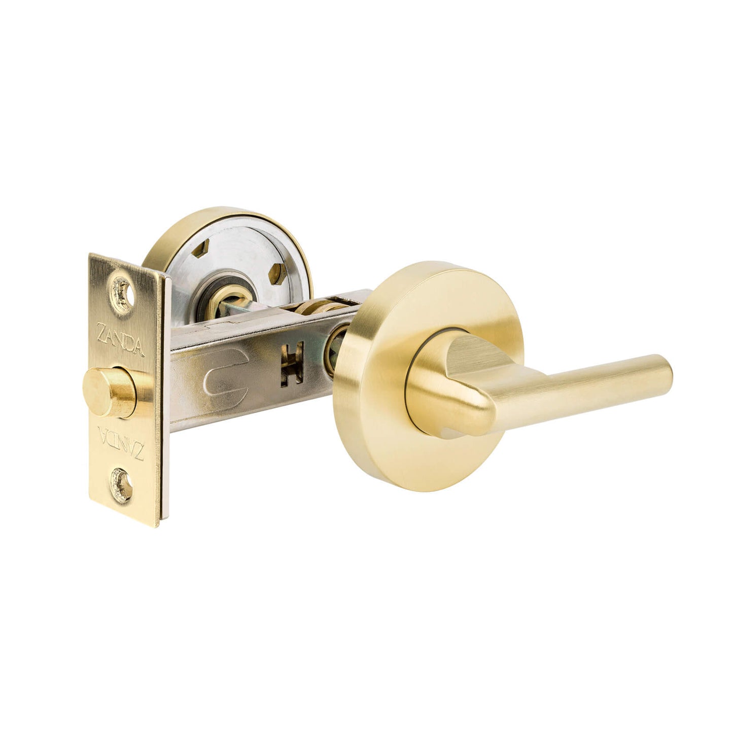 Disabled Privacy Turn, Includes Bolt (60mm Backset) – Satin Brass