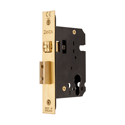 Roller Mortice Lock Heavy Duty – Satin Brass