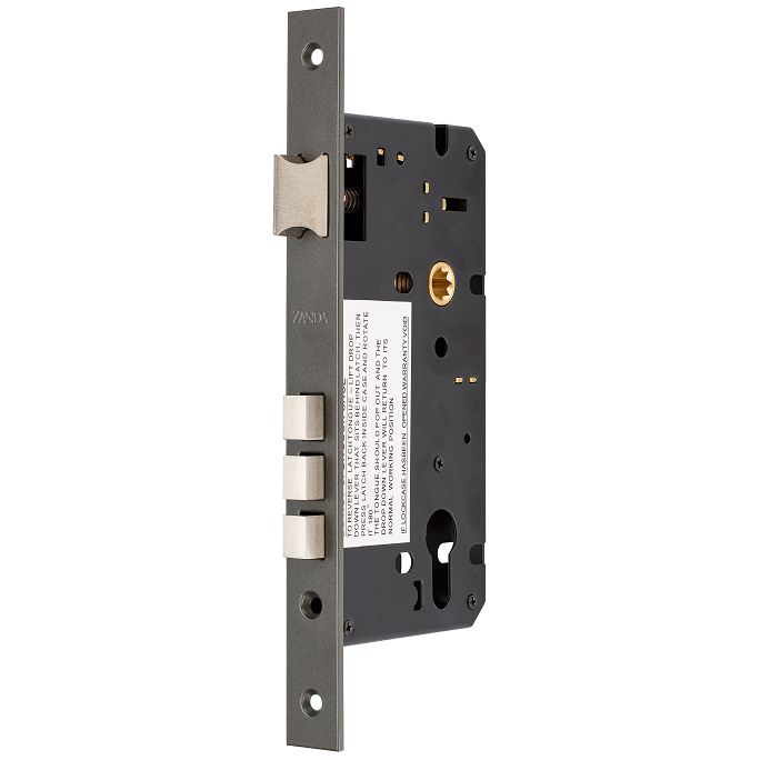 Euro Mortice Lock – Graphite Nickel