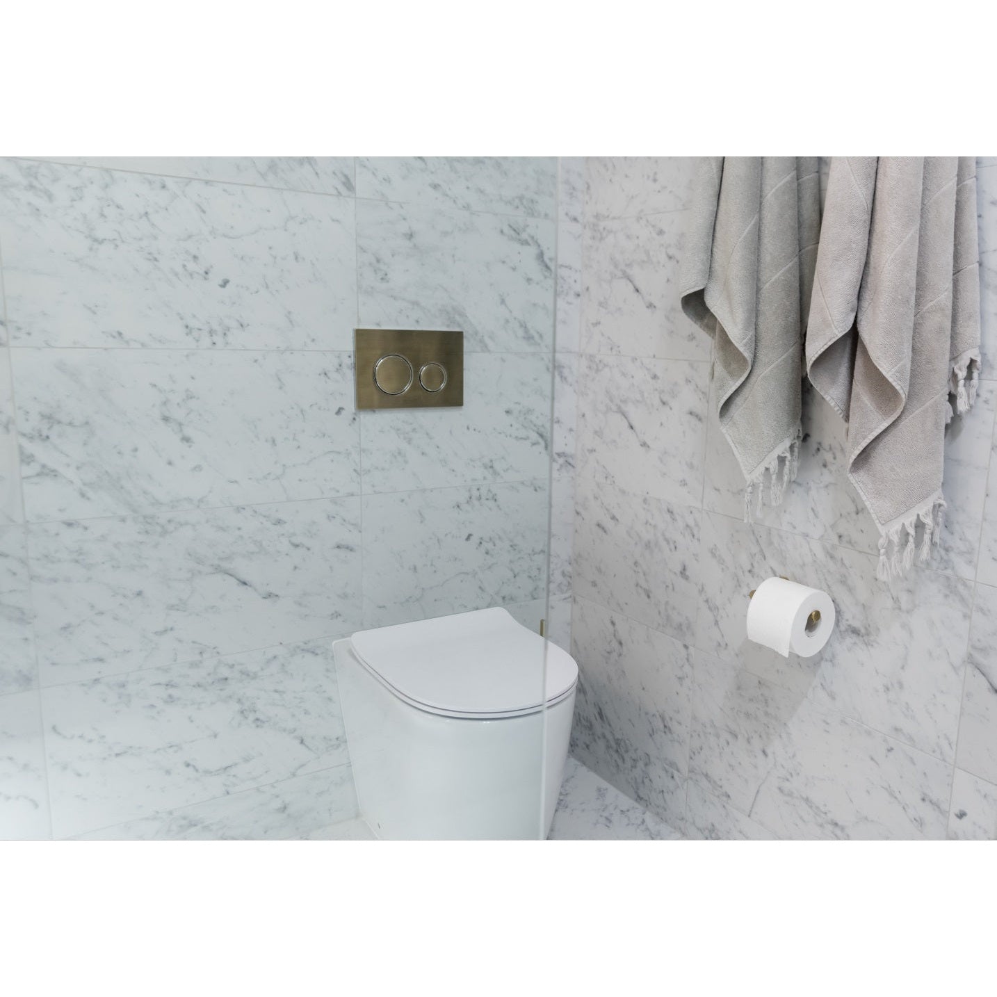 Meir Sigma 21 Dual Flush Plates for Geberit - Tiger Bronze