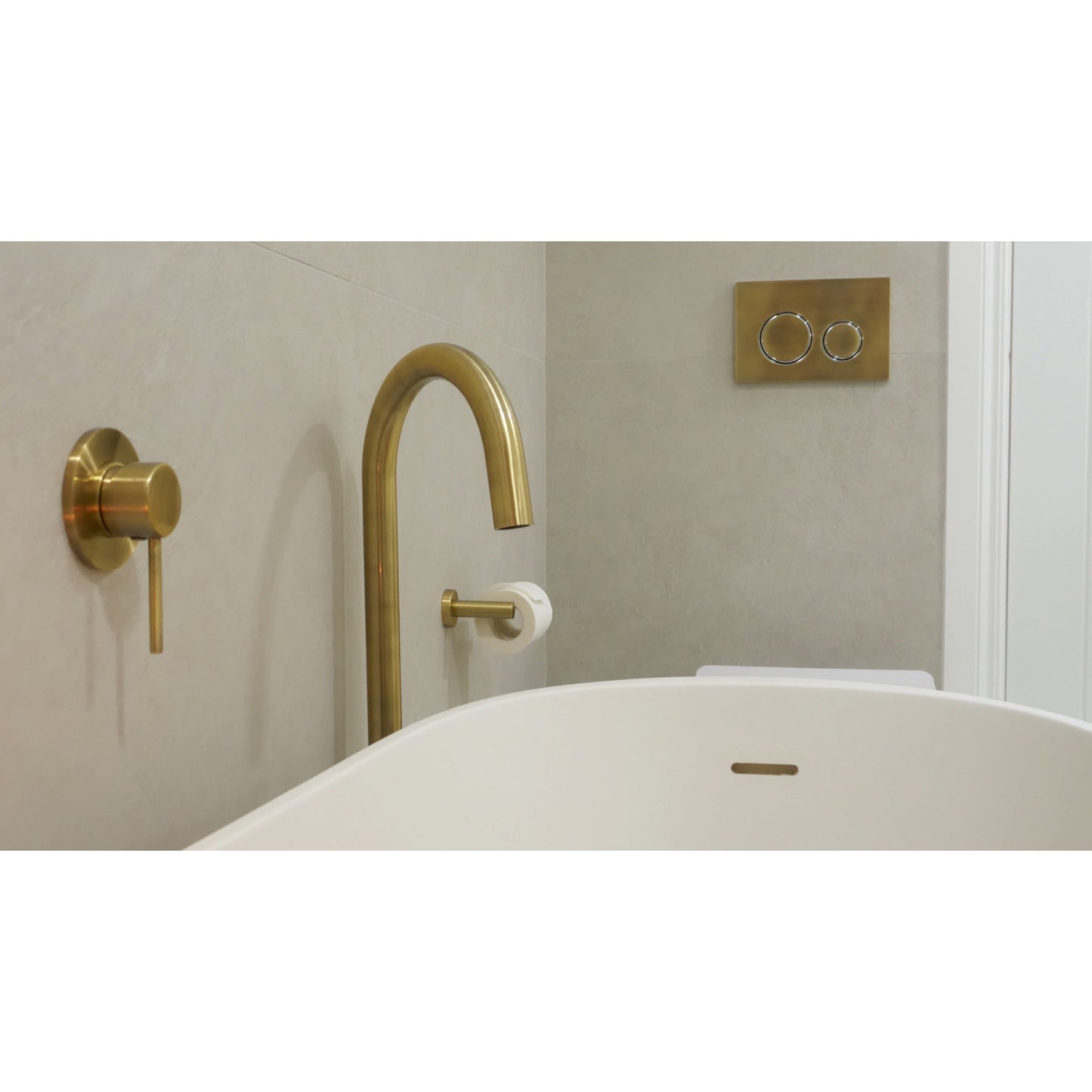 Meir Sigma 21 Dual Flush Plates for Geberit - Tiger Bronze