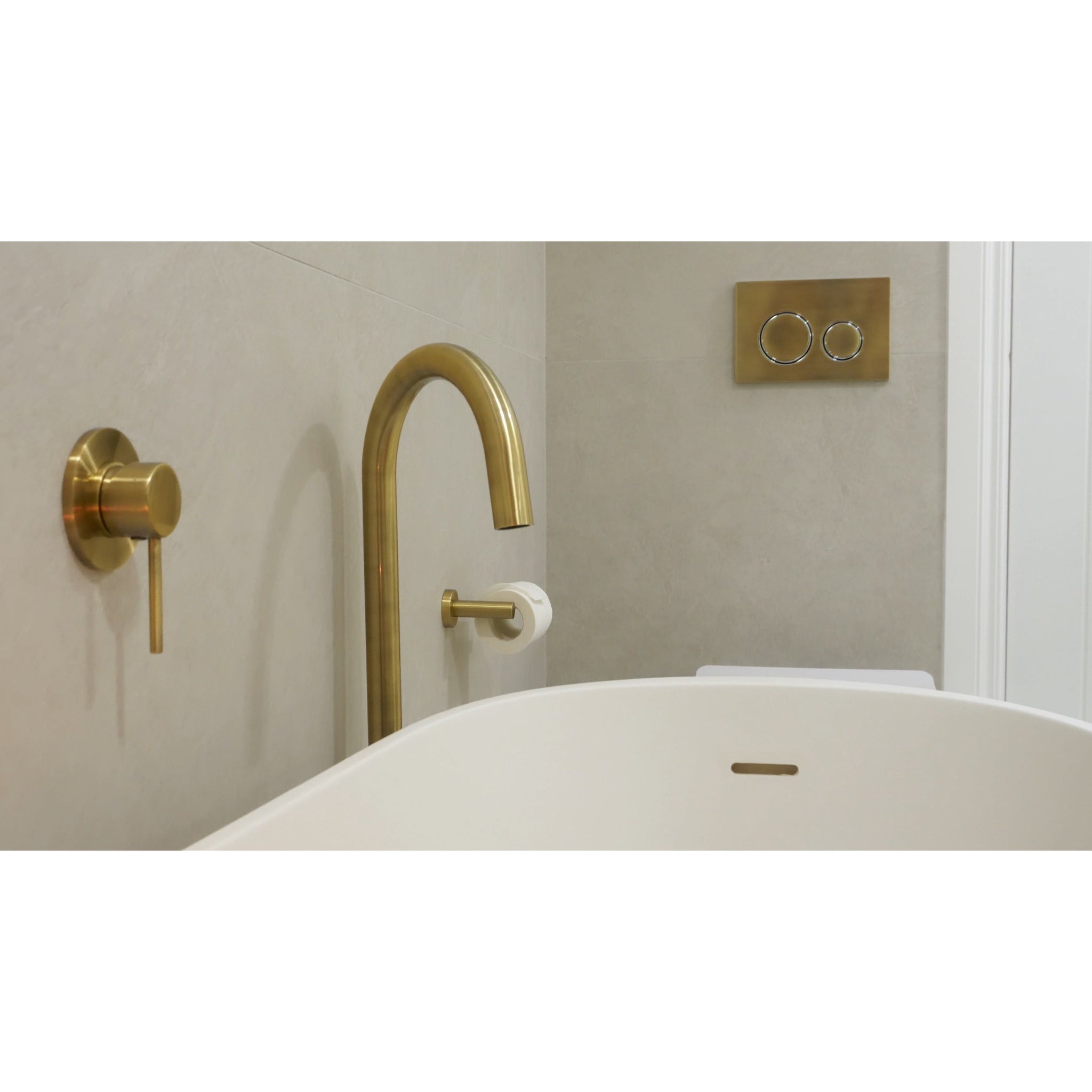 Meir Sigma 21 Dual Flush Plates for Geberit - Tiger Bronze