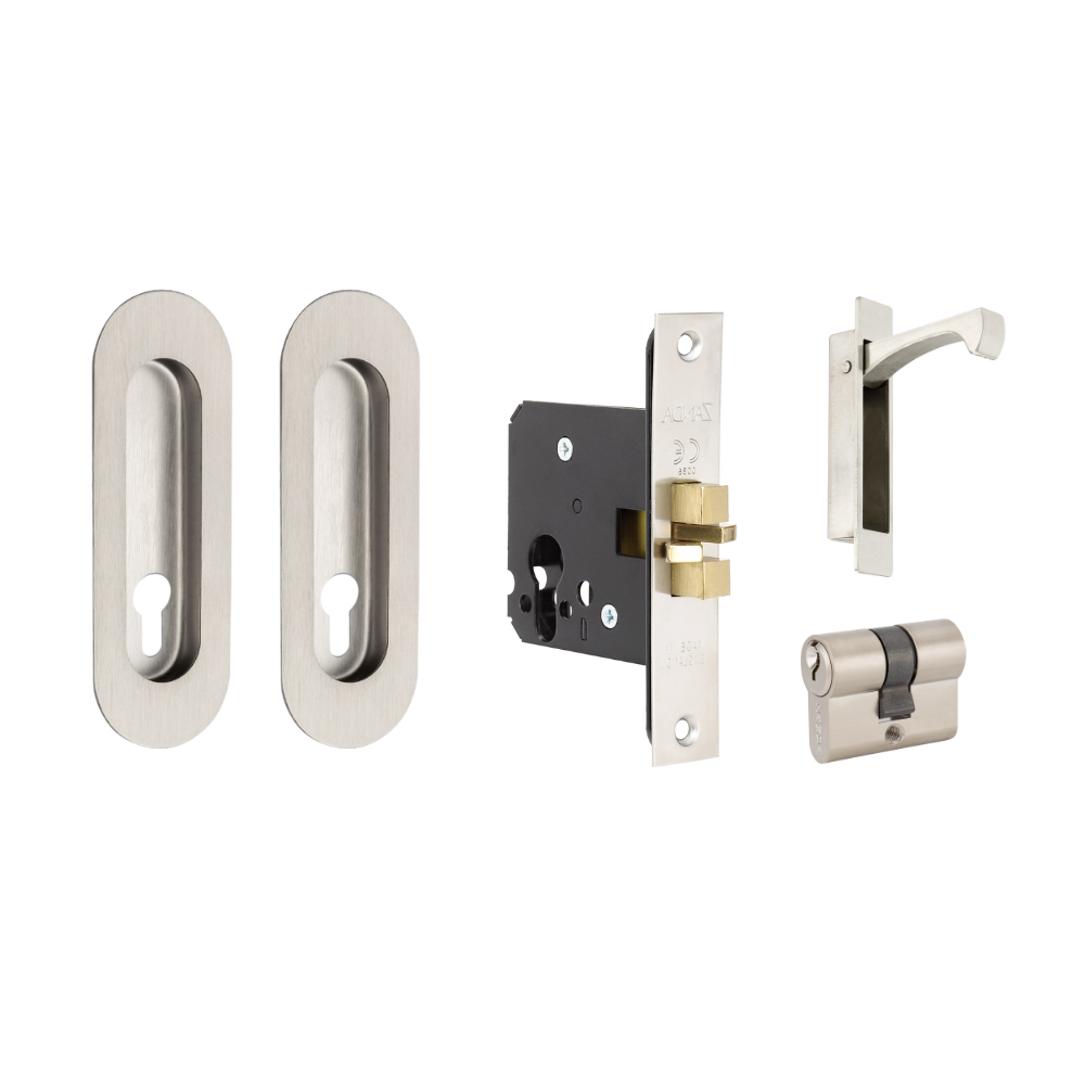 Duke Sliding Door Lock Kit – Stainless Steel