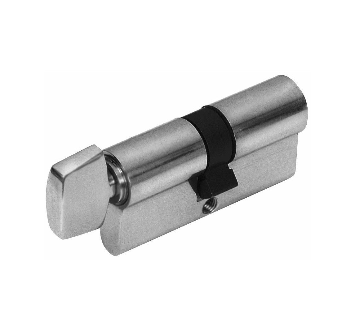 Euro Profile Cylinder 70mm – 6 Pin Satin Chrome