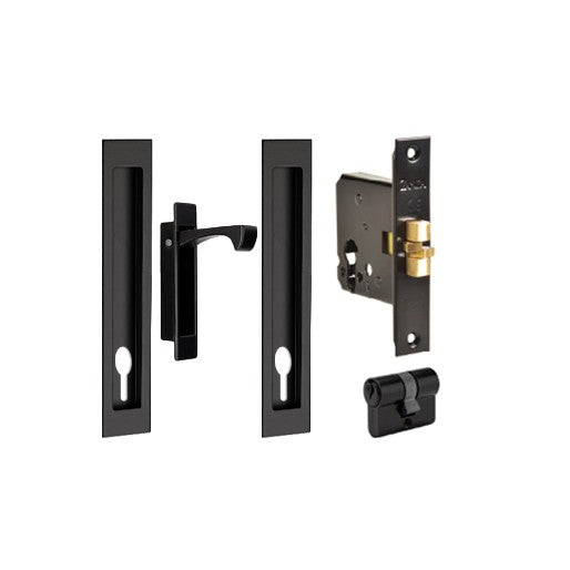 Verve Sliding Door Lock Kits – Matt Black