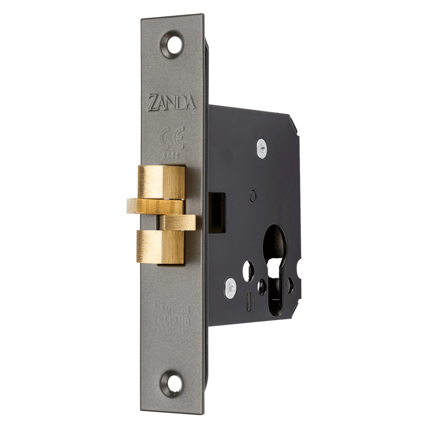 Sliding Door Euro Mortice Lock – Graphite Nickel
