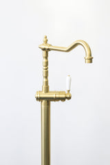 Bordeaux Freestanding Bath Mixer - Brushed Bronze