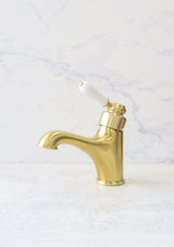 Bordeaux Basin Mixer - Brushed Bronze