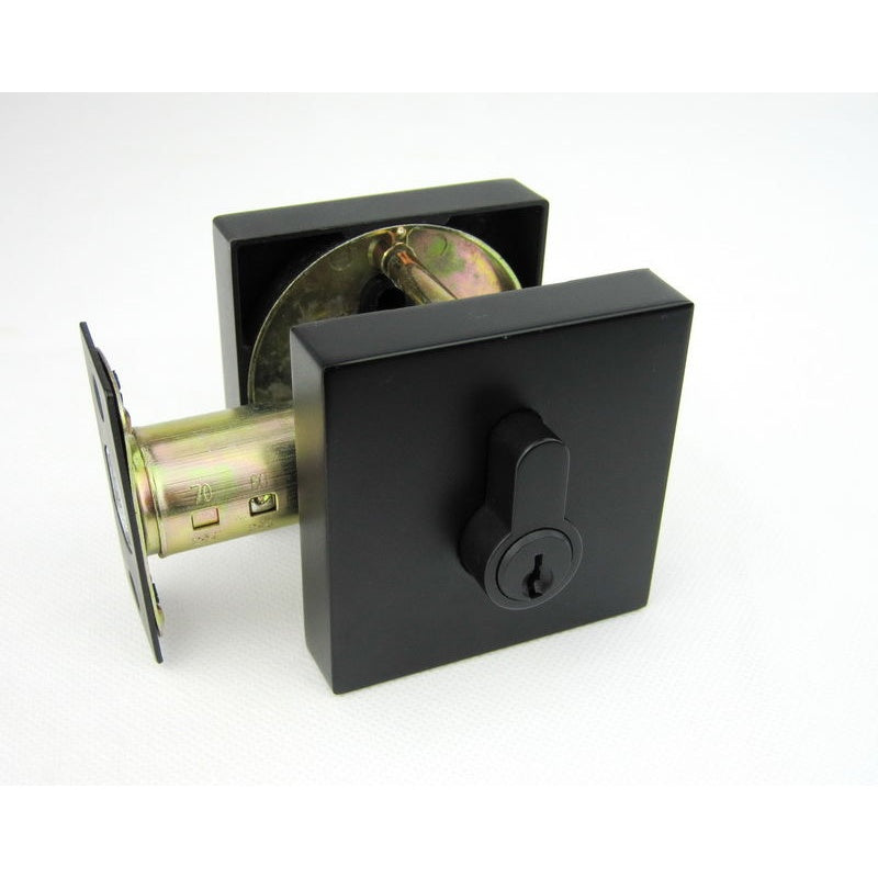 202 Double Cylinder Dead Lock Matt Black
