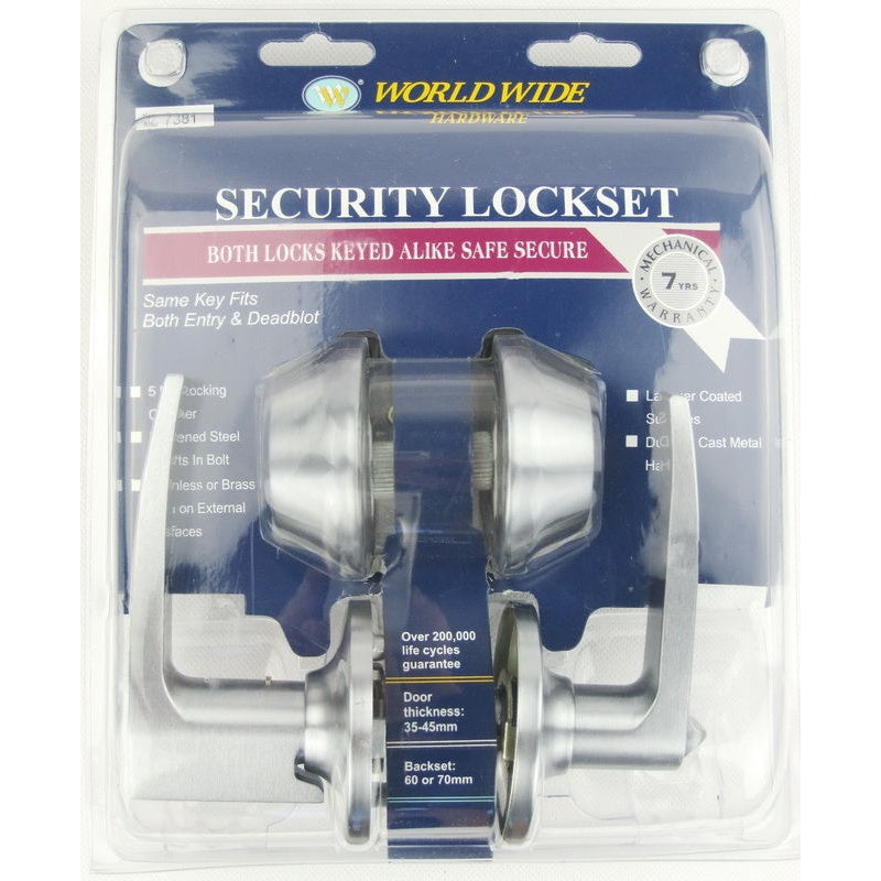 308 Satin Chrome -Security Set