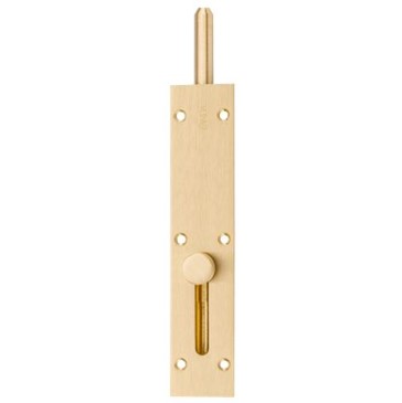 Reverse Barrel Bolt – Satin Brass