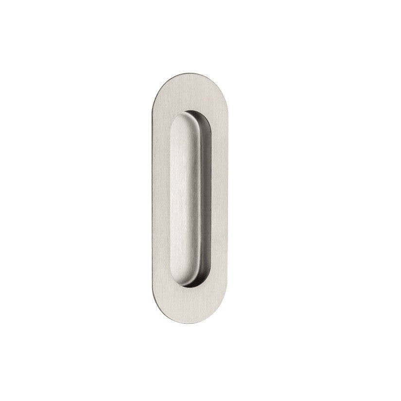 Duke Flush Pulls - Stainless Steel - angled product view