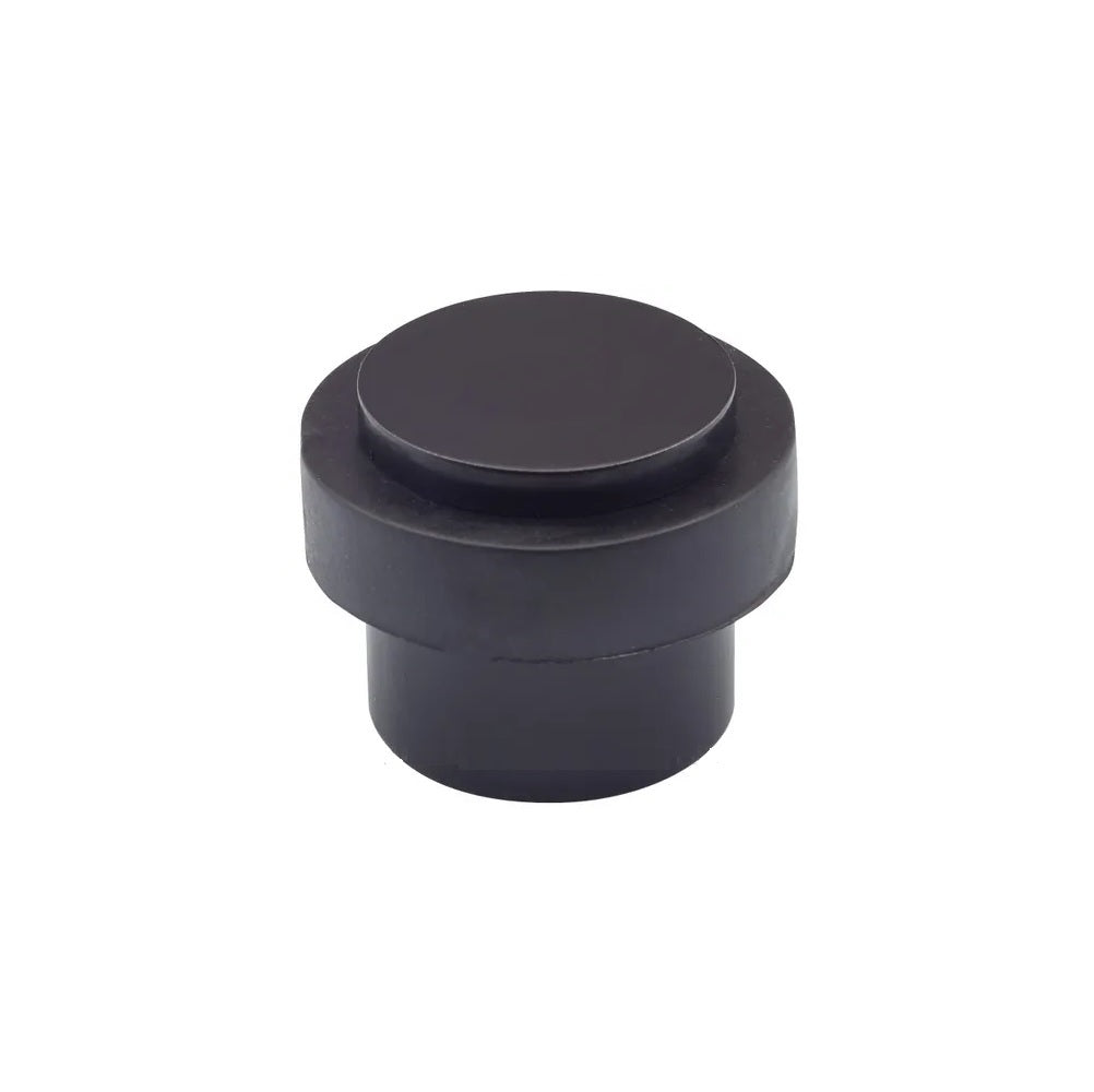 Round Floor Mount Door Stop – Matt Black