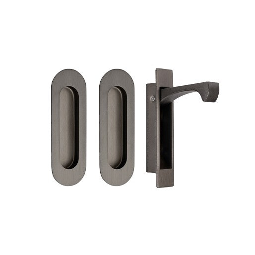 Duke Flush Pull Kit, 120 x 40mm – Graphite Nickel
