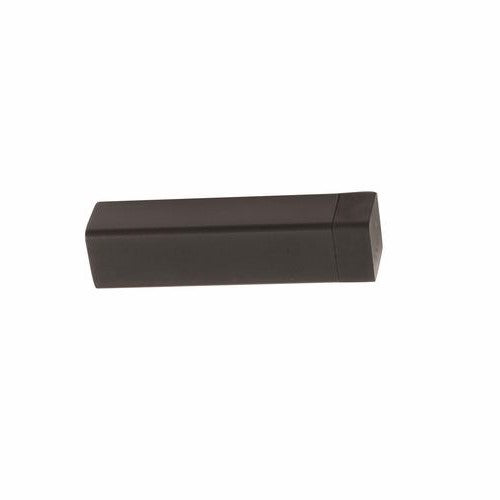 Square Skirting Fix Door Stop (Matt Black) – 80x19x19mm