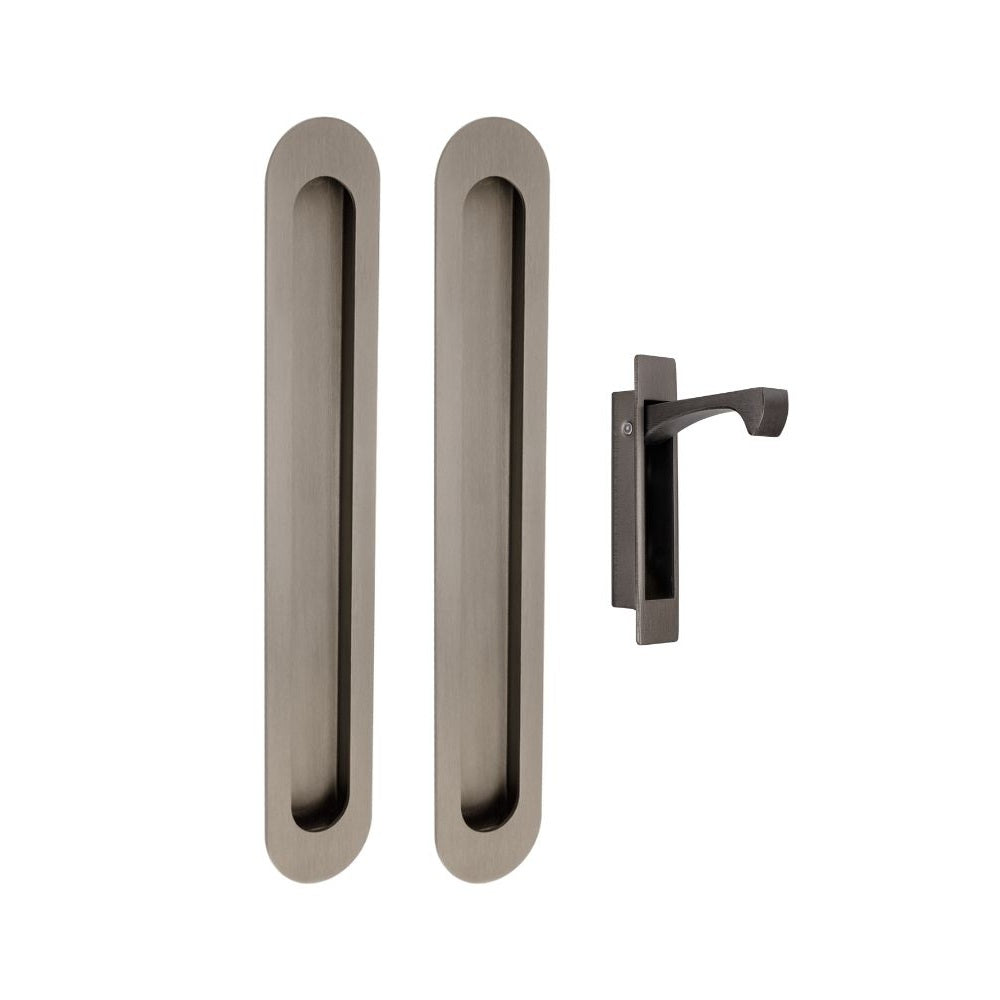 Duke Flush Pull Kit, 250 x 40mm – Graphite Nickel