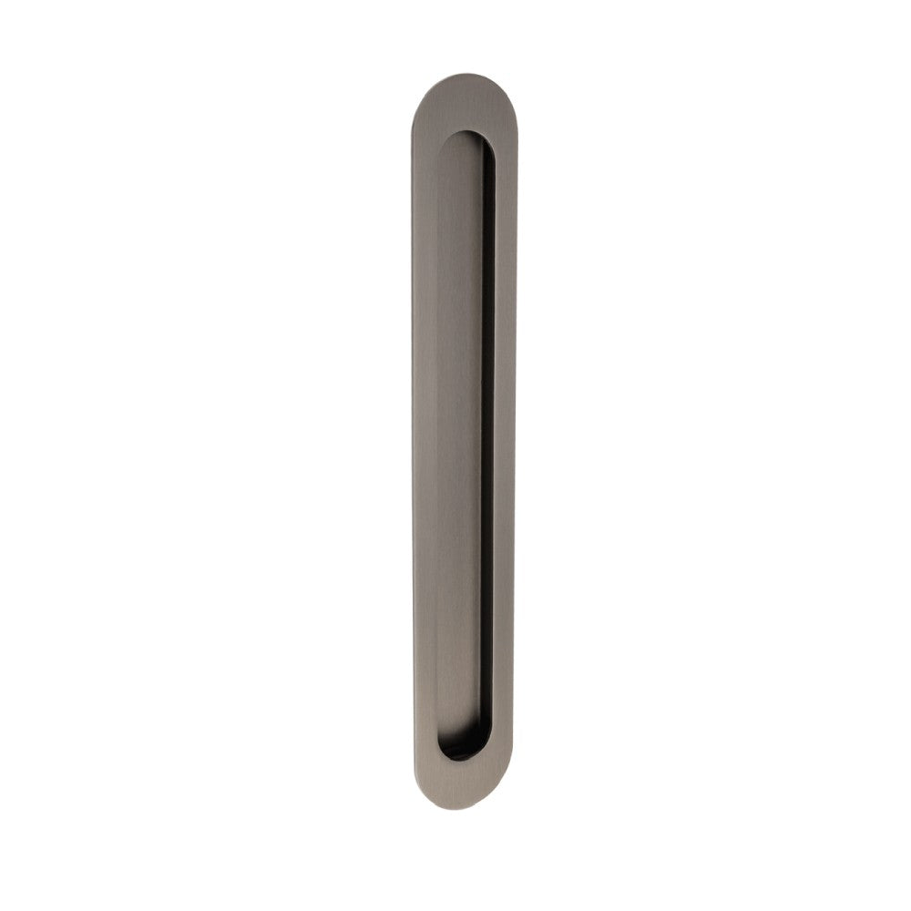 Duke Flush Pull - Graphite Nickel - angled product view