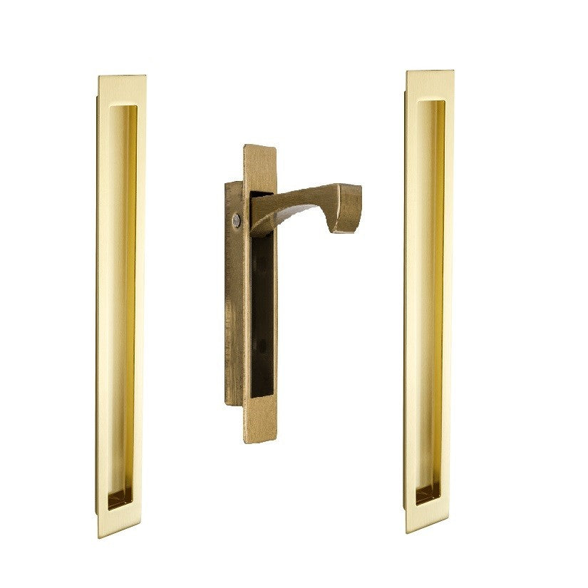 Verve Flush Pull Kit – Satin Brass