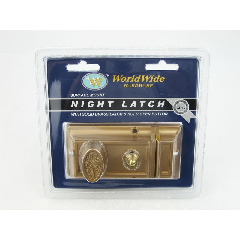 564 Night Latch -Gold Plated