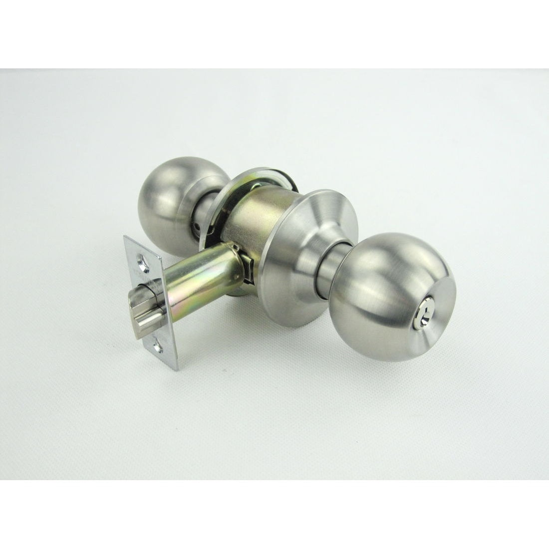 587D Inside & Outside Key Lock Satin Stainless