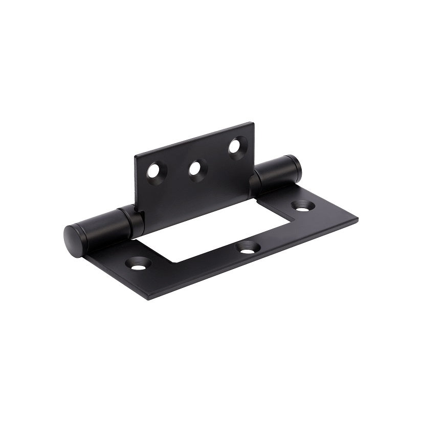 Matt Black Hinges - angled product view, door hinge hardware