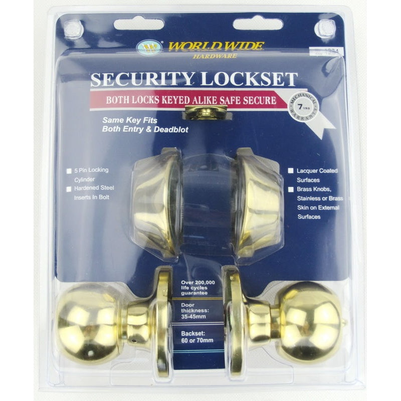 607 Polished Brass -Security