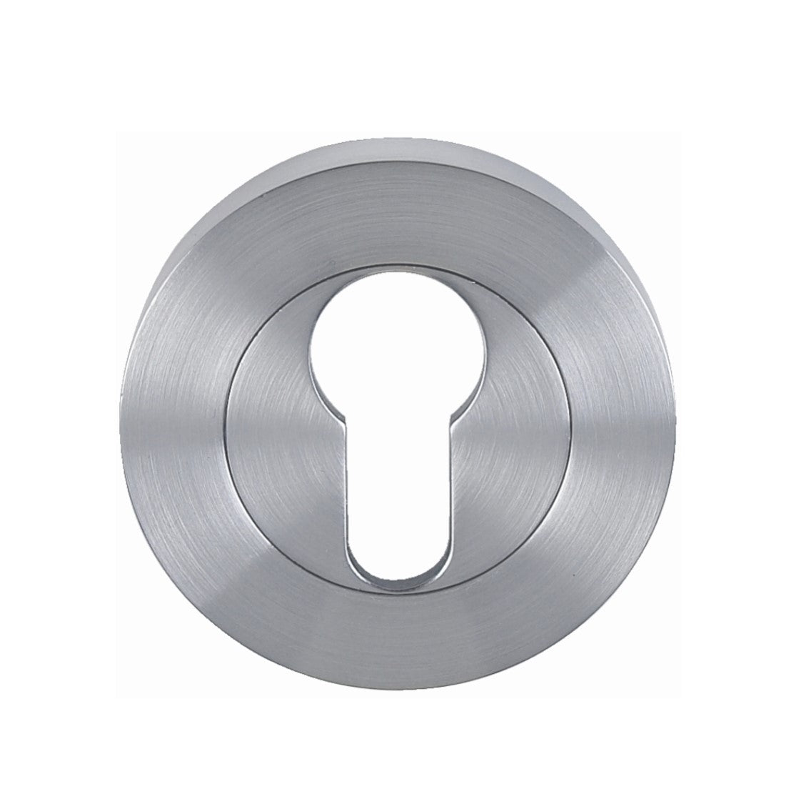 Round Euro Escutcheon - 316 Stainless Steel in Default Title - front view