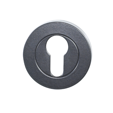 Round Euro Escutcheon – Matt Black