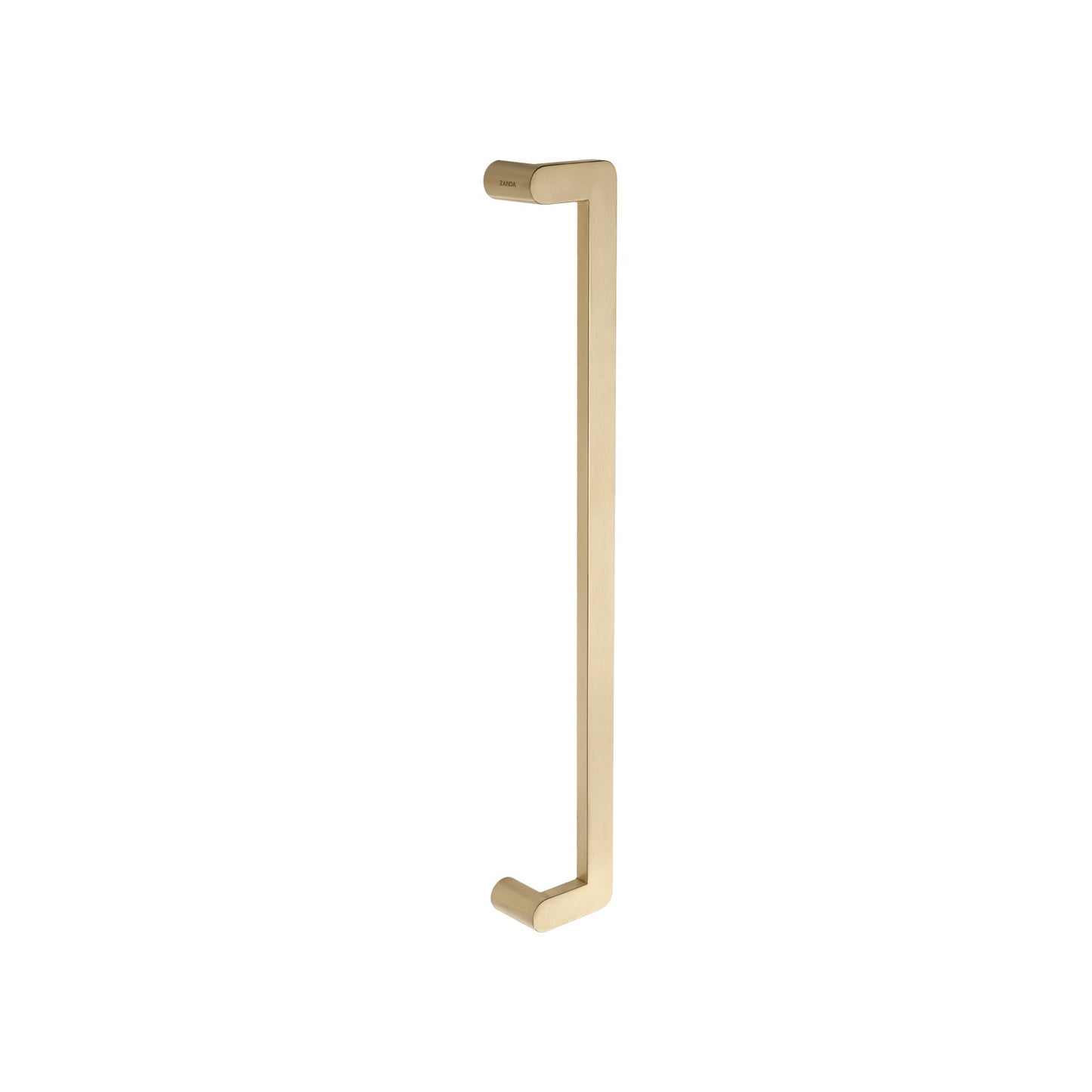 Duke Offset Pull Handle – Satin Brass