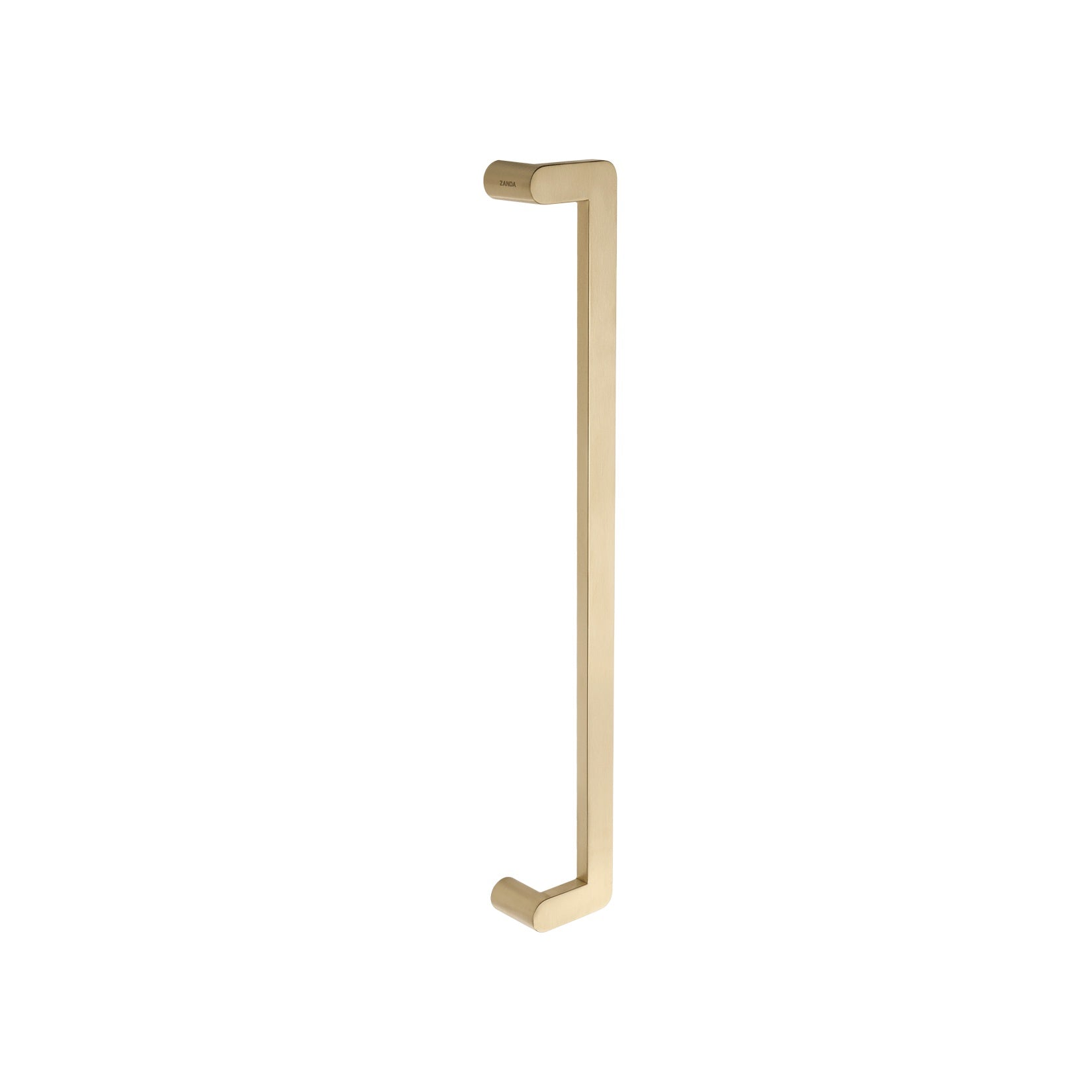 Duke Offset Pull Handle – Satin Brass