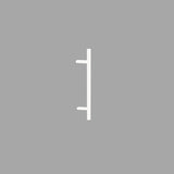 Omega Offset Pull Handle – White