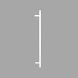 Omega Offset Pull Handle – White