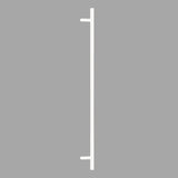 Omega Offset Pull Handle – White