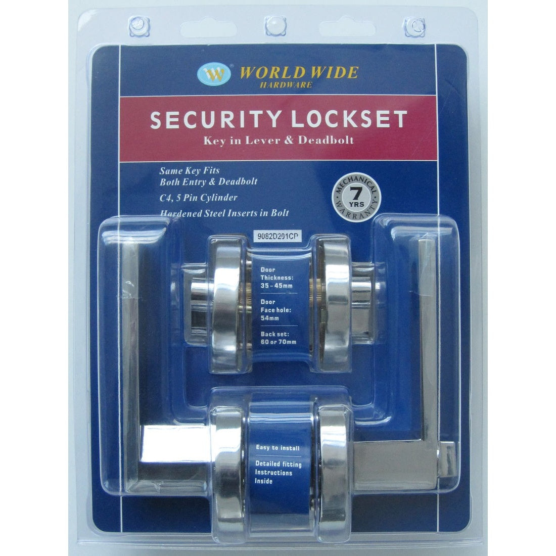 9082 Polished Chrome - Security Set