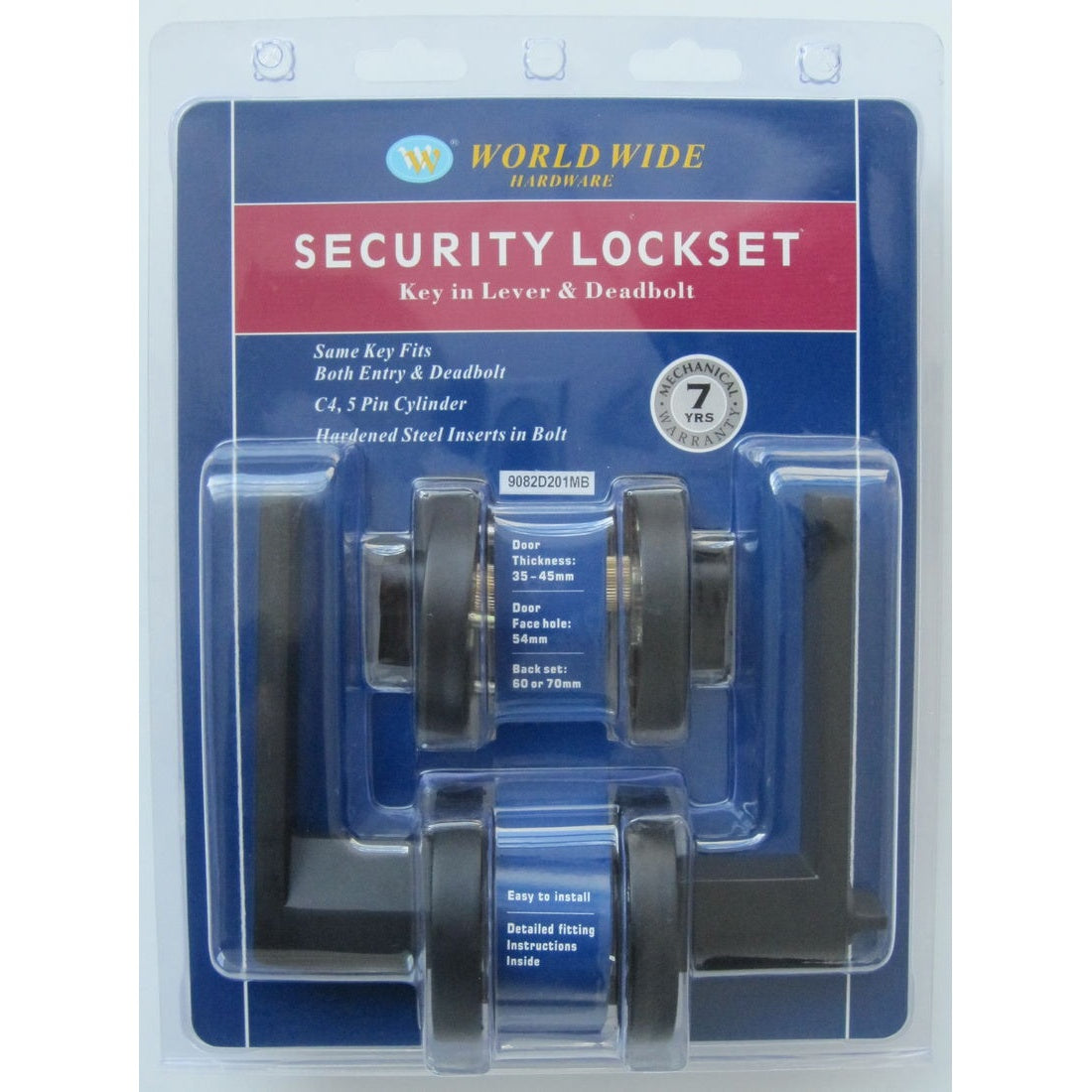 9082 Matt Black - Security Set