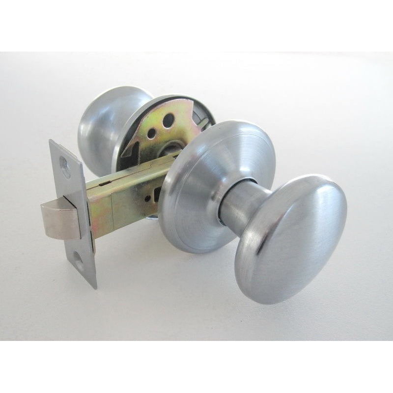 98 Passage Metal Knob - Satin Chrome