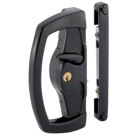 Yarra Ridge Double Cylinder Sliding Patio Door Deadlock in Black in Black