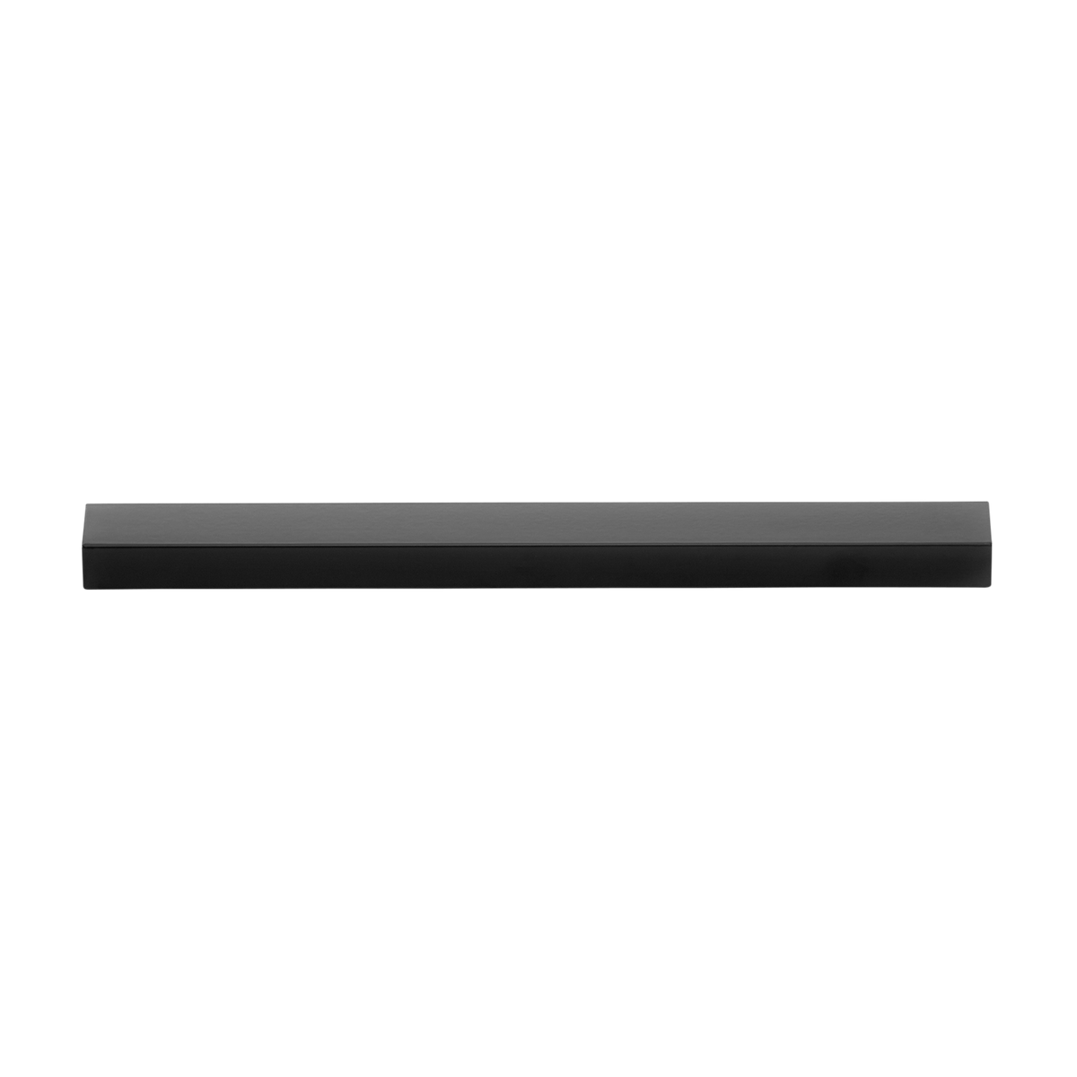 Momo Angle Pull Handle 128mm in Matt Black - angled product view