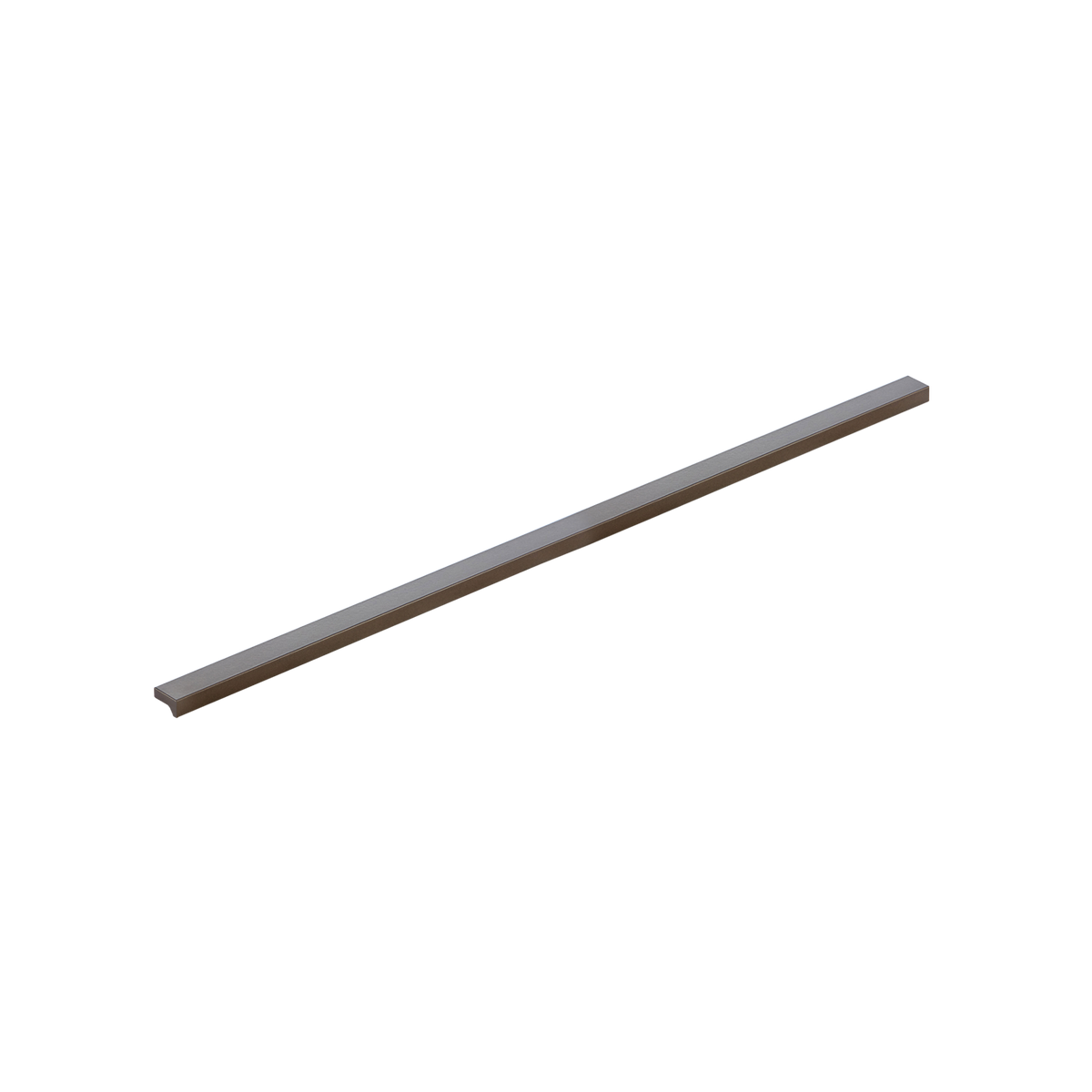 Momo Angle Pull Handle 480mm - finish and profile close-up