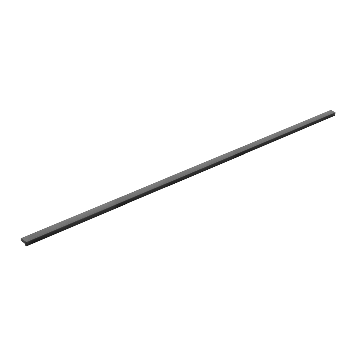 Momo Angle Pull Handle 640mm in Matt Black - angled product view