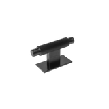 Momo Arpa T Knob and Backplate 70mm in Brushed Black - angled product view