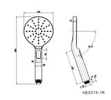 Paddle Hand Shower - Matte Black