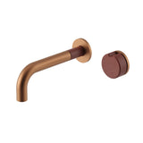 Meir X Nood Co. Alchemy Series, Progressive Wall Mixer Set - finish and profile close-up