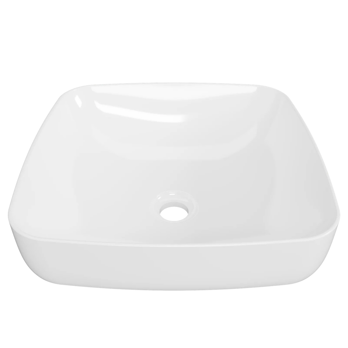 Timberline Addison Semi Inset Basin 400mm Gloss White