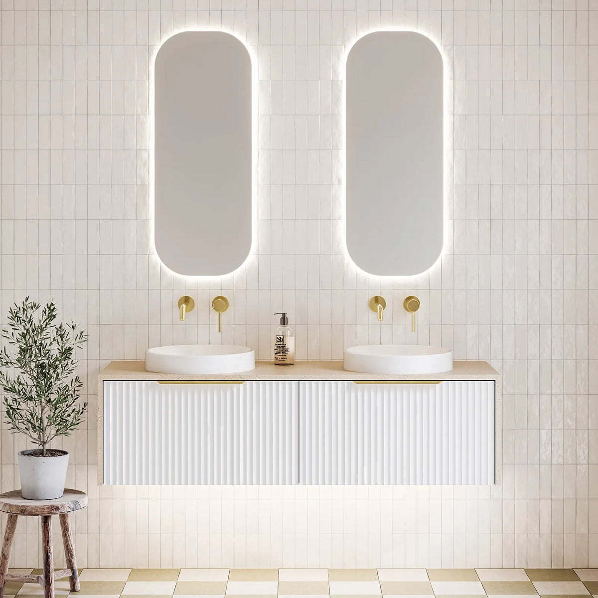 Timberline Ainsworth Vanity 1500mm Double Bowl