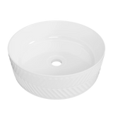 Timberline Allure Arrow Above Counter Basin 360mm Gloss White