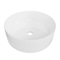 Allure Arrow Above Counter Basin 360mm Gloss White – Gloss White