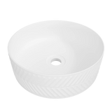 Timberline Allure Arrow Above Counter Basin 360mm Matte White