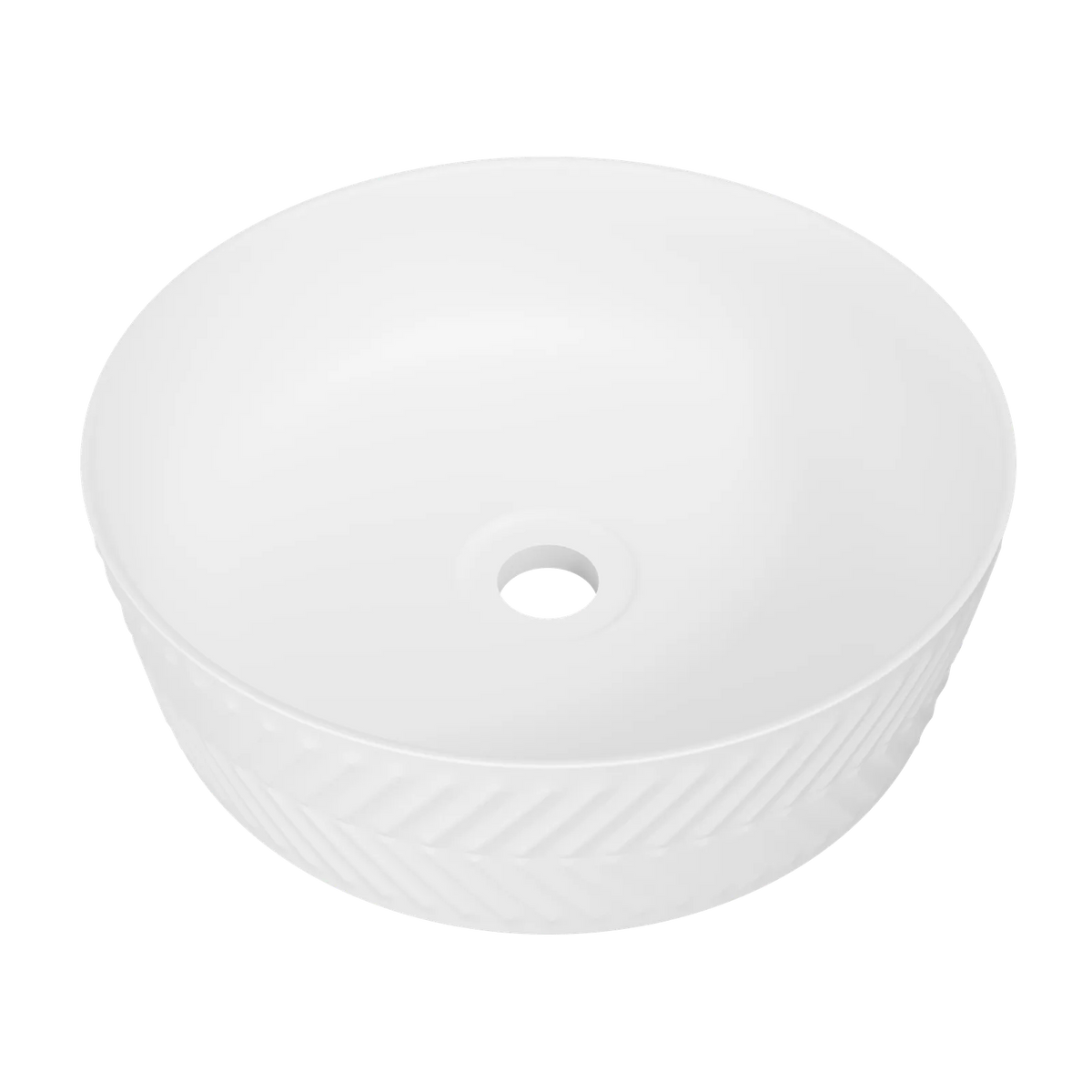 Timberline Allure Arrow Above Counter Basin 360mm Matte White - image 2